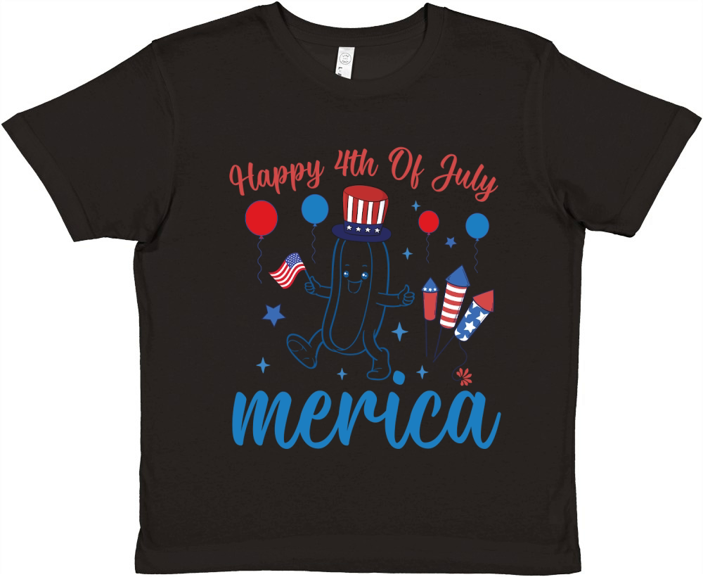 4th of july (9) Premium Kids Crewneck T-shirt