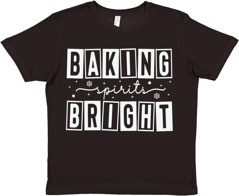 BakingSpiritsBright 1White Premium Kids Crewneck T-shirt