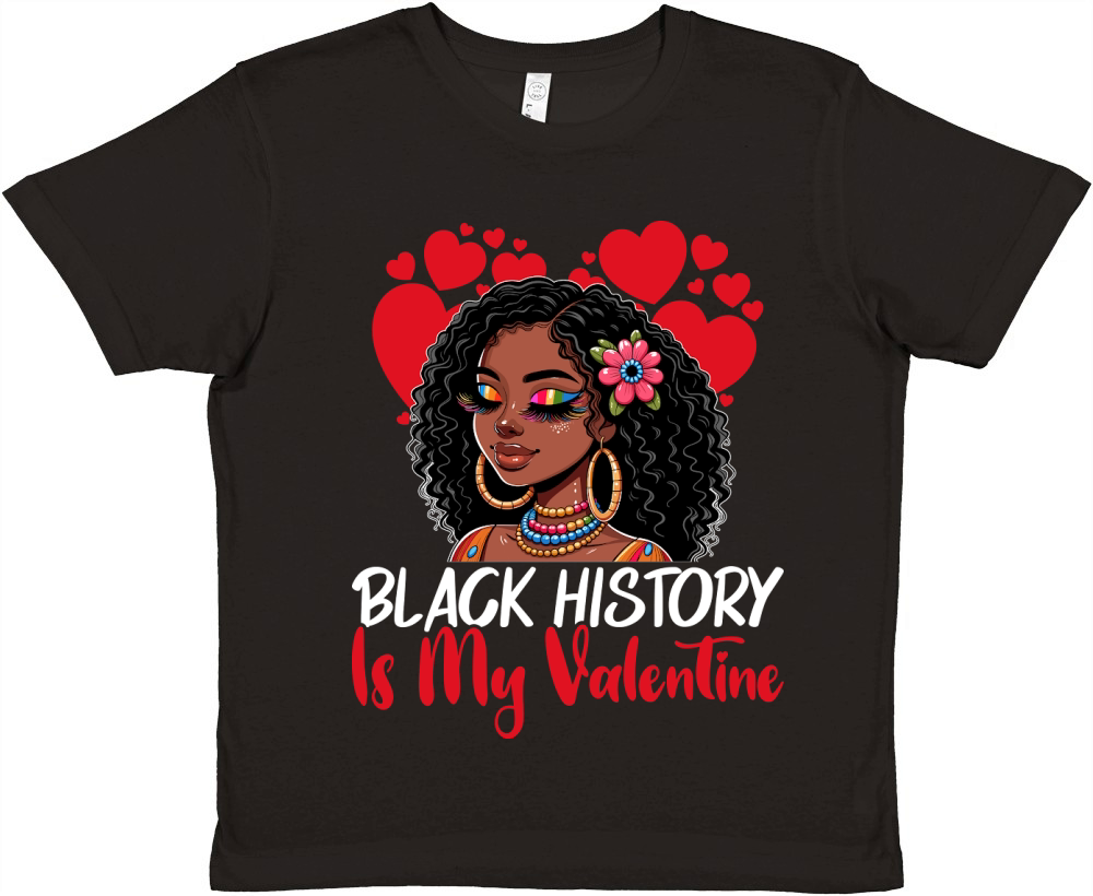 black history is my valentine 21 Premium Kids Crewneck T-shirt