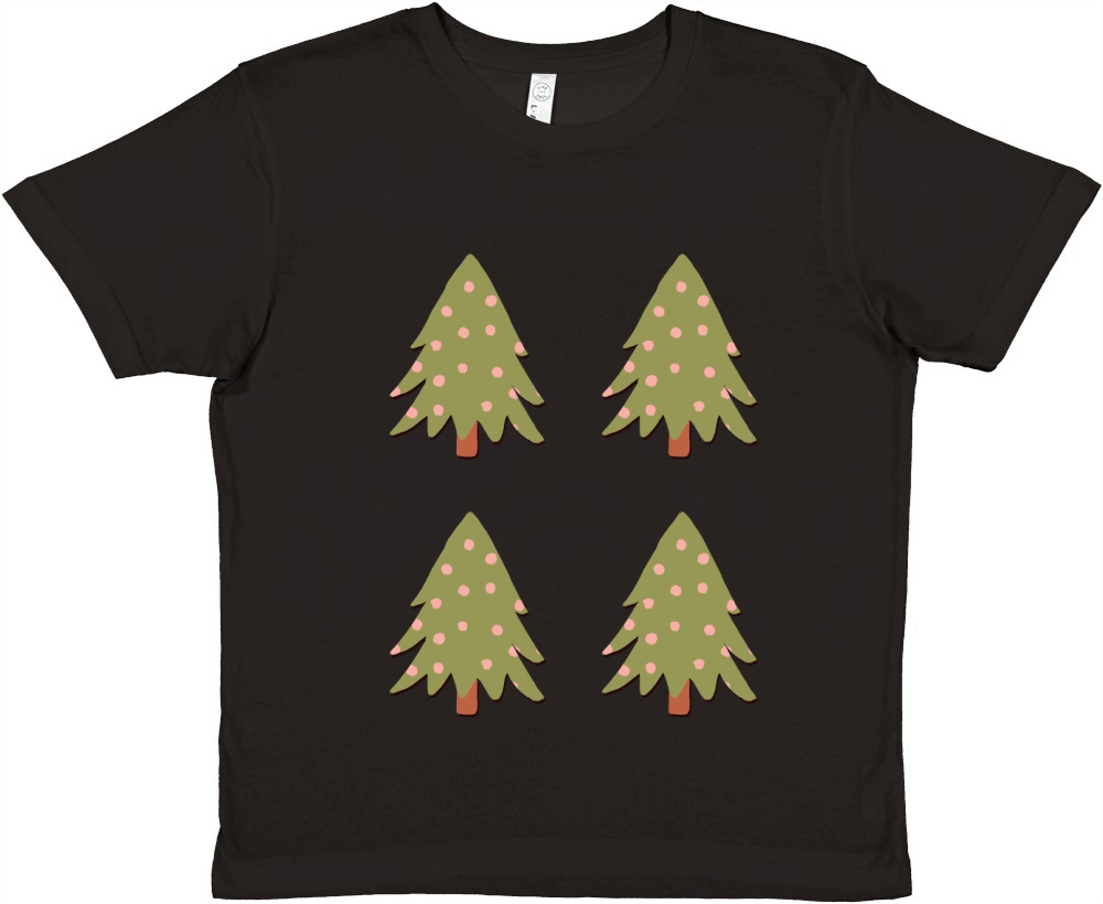 Christmas Tree (2) 4 Premium Kids Crewneck T-shirt