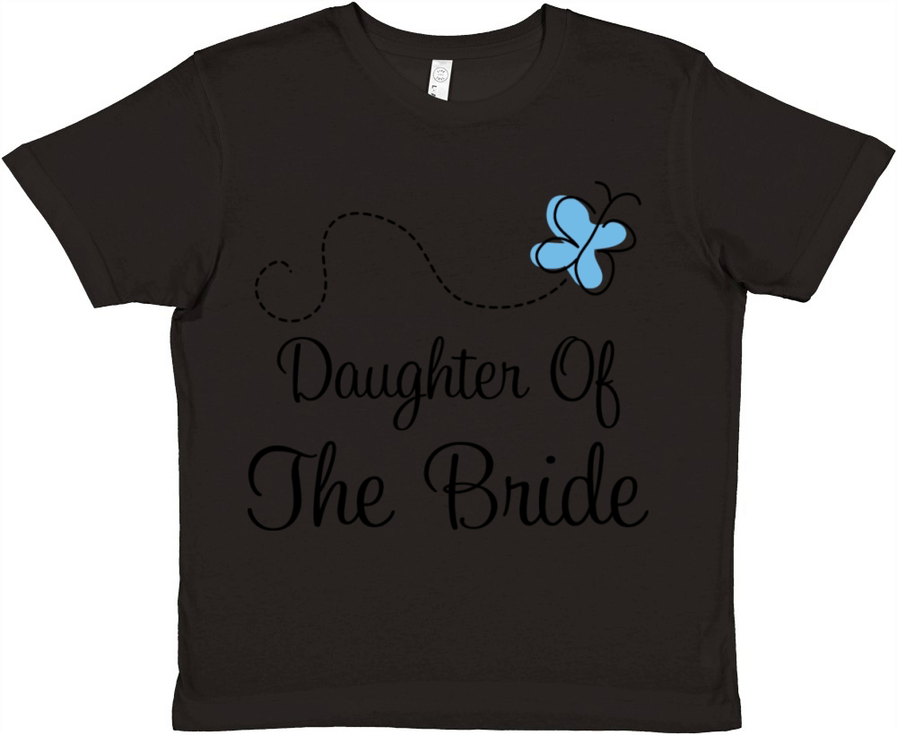 Daughter of the Bride Wedding Party Premium Kids Crewneck T-shirt