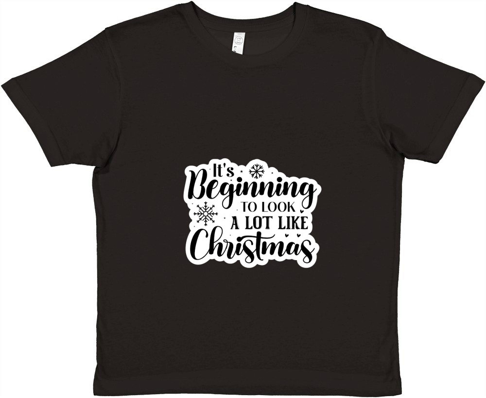 Its Beginning To Look A Lot Like Christmas Premium Kids Crewneck T-shirt
