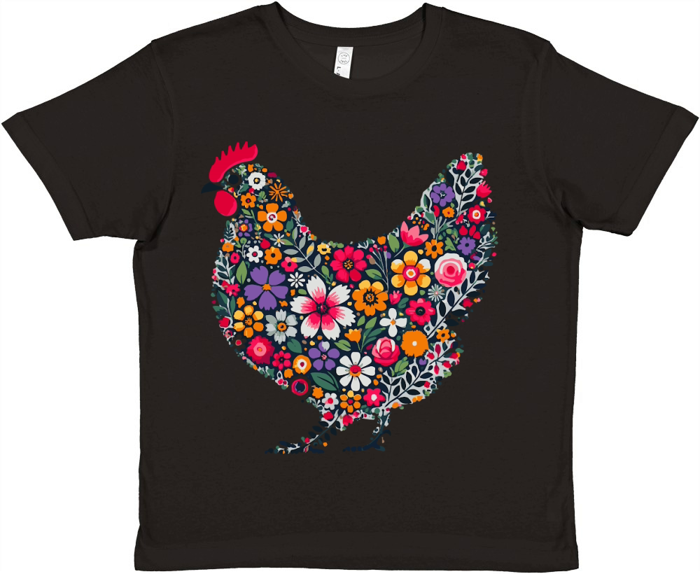 Mother Hen Chicken Premium Kids Crewneck T-shirt