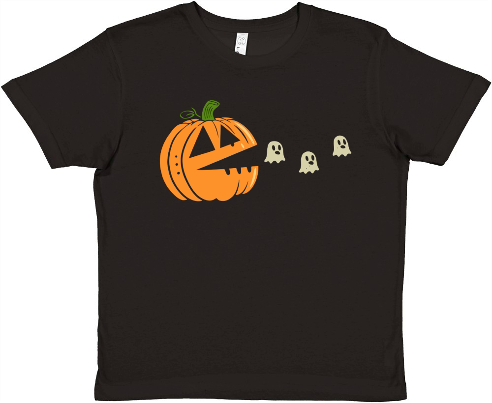 pumpkin pacman Premium Kids Crewneck T-shirt