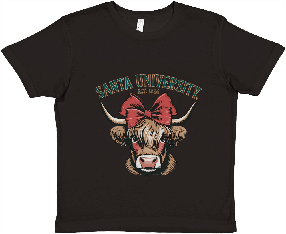 Santa University Vintage Christmas 03 Premium Kids Crewneck T-shirt