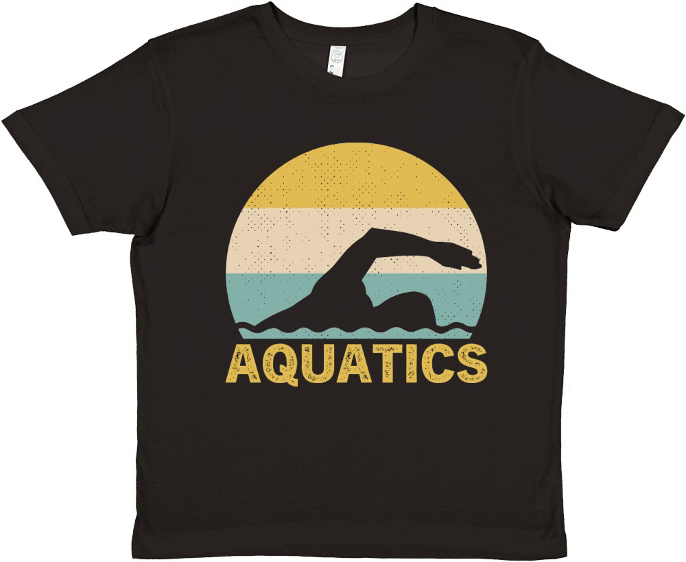 Sunset Aquatics Vintage Retro Premium Kids Crewneck T-shirt