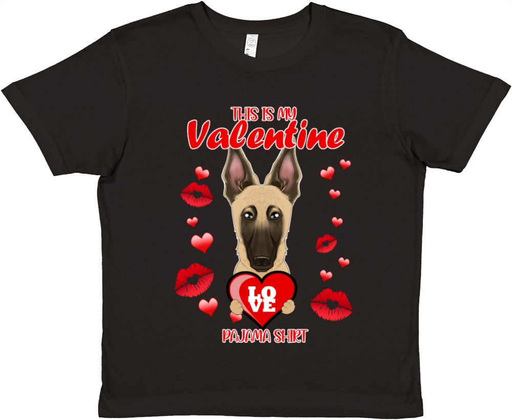 This Is My Valentine Pajama I Malinois Premium Kids Crewneck T-shirt