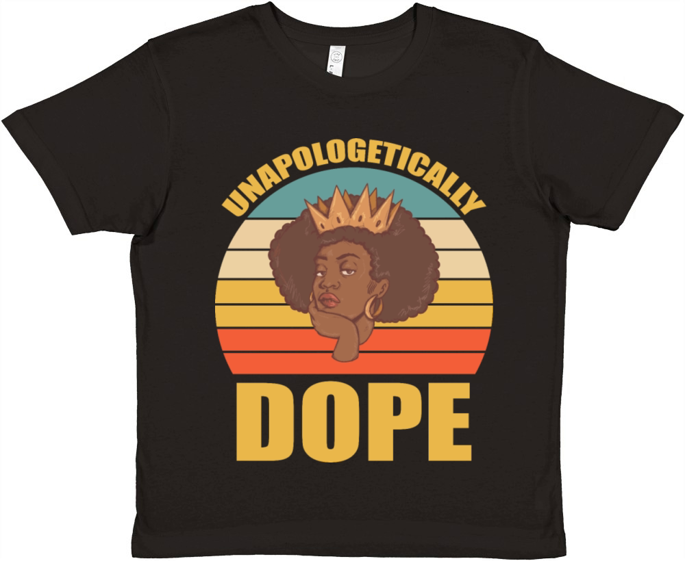 Unapologetically Dope Black history month Premium Kids Crewneck T-shirt