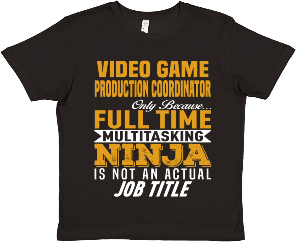 Video Game Production Coordinator Premium Kids Crewneck T-shirt