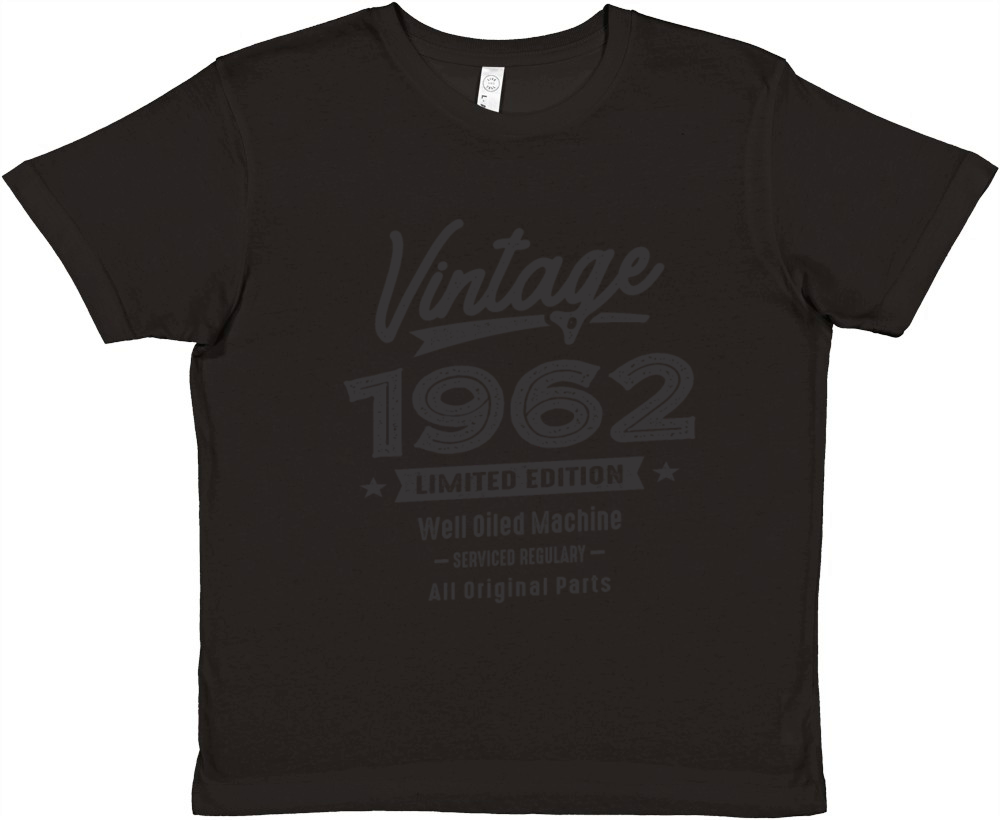 Vintage Born in 1962 - 60th Birthday Retro Classic Premium Kids Crewneck T-shirt