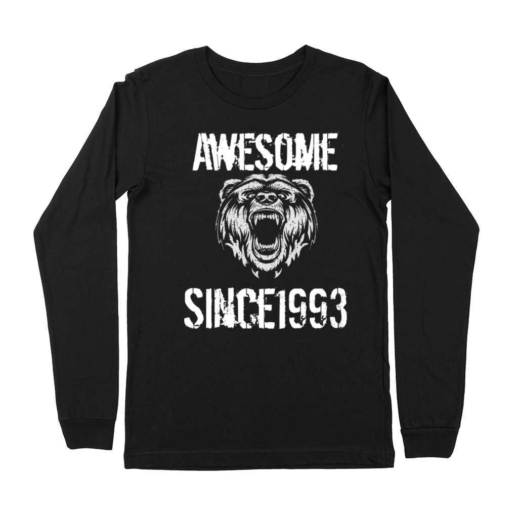 1993 Birthday Birth Date Awesome Since 1993 Premium Long Sleeve