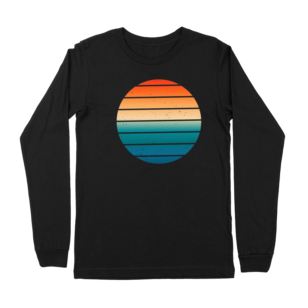 Vintage Retro Sunset (10) Premium Long Sleeve