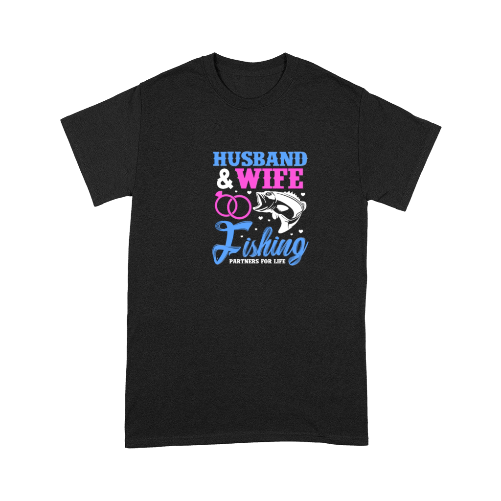 Husband & Wife Fishing Partners For Life Premium T-shirt