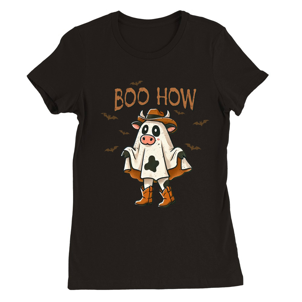 Boo How Premium Womens Crewneck T-shirt