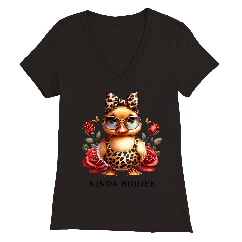 boujee duck4 Premium Womens V-Neck T-shirt