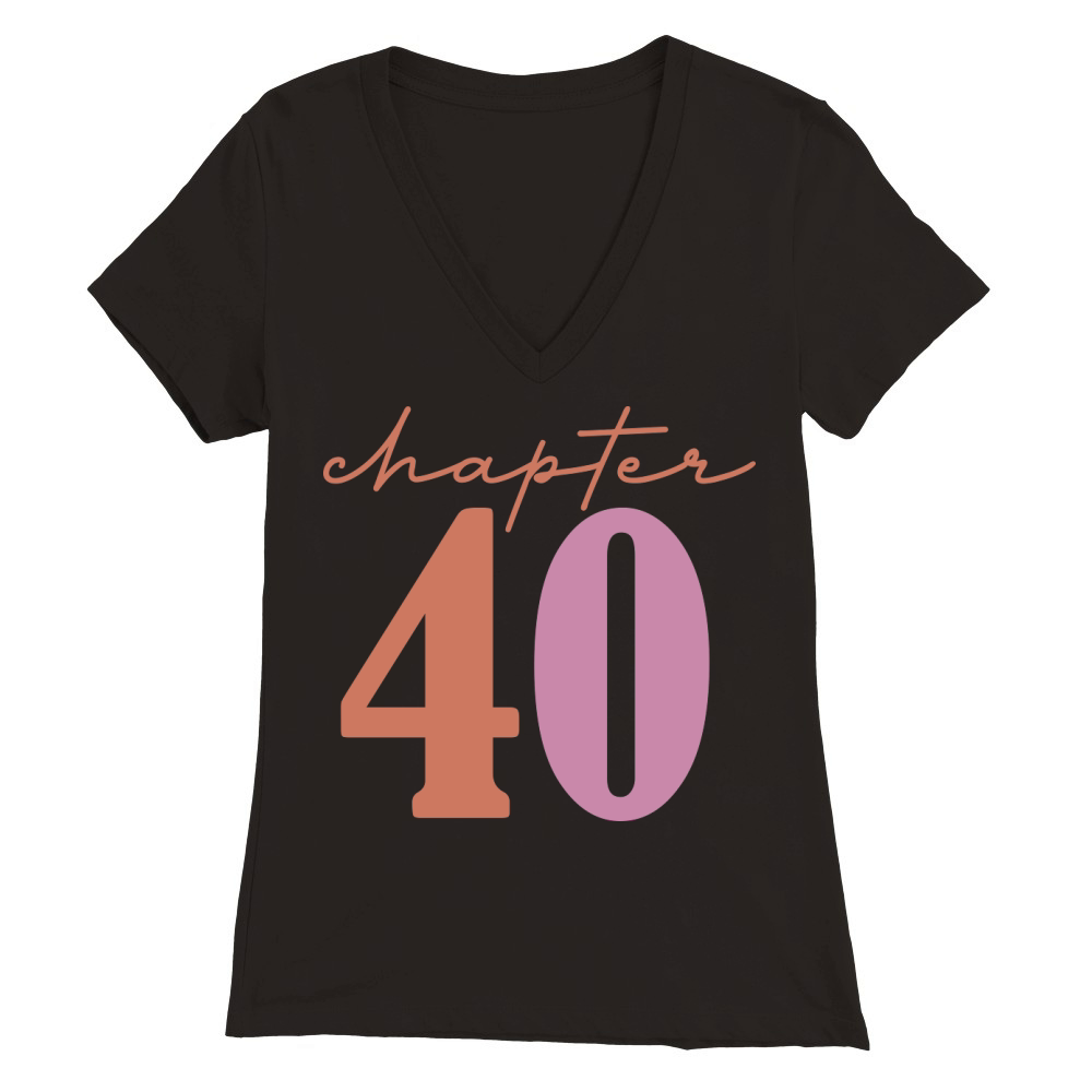Chapter 40 Premium Womens V-Neck T-shirt