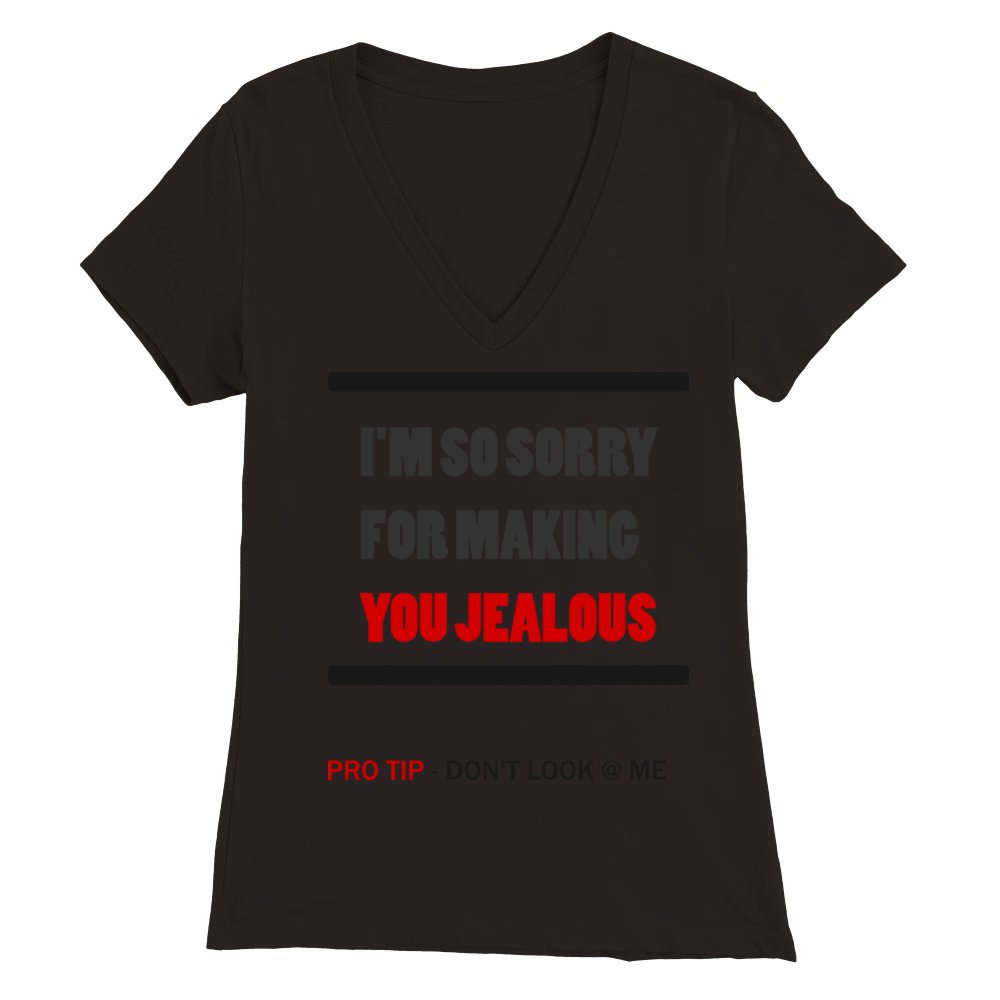 Funny Quote for Haters Premium Womens V-Neck T-shirt