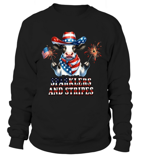 Sparklers and stripes Sweatshirt Unisex