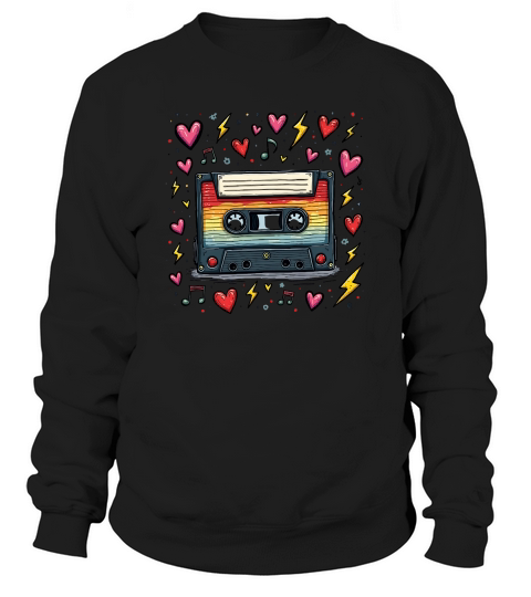 Vintage Cassette Tape Sweatshirt Unisex