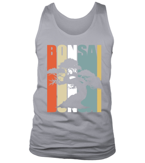 Bonsai Tree Vintage Retro Colorful Japanese Garden Tank Top Unisex