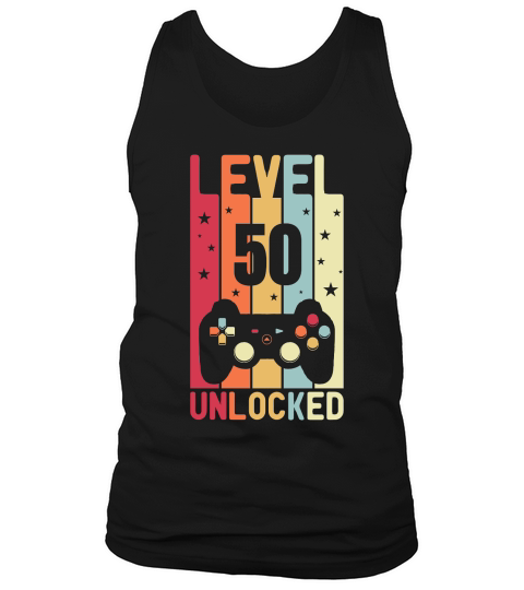 Level 50 Unlocked 50th Birthday Tank Top Unisex