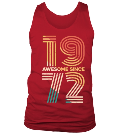 Vintage 1972 - 50 years old - 50th birthday gift Tank Top Unisex
