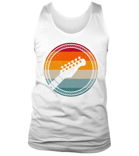 Vintage Bass Guitar Headstock for Bassist and Bass Player Tank Top Unisex