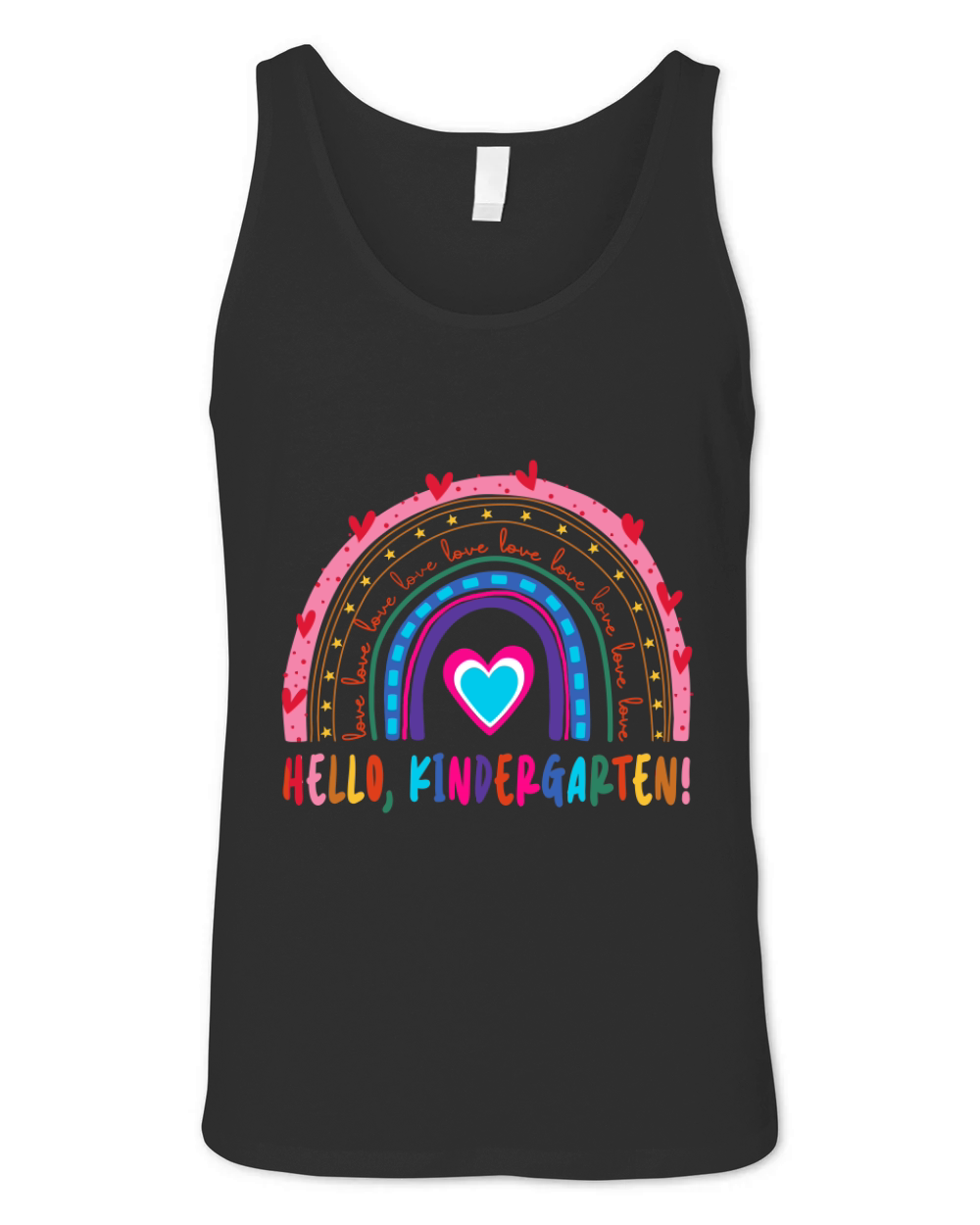 Hello Kindergarten - Back to school Unisex Jersey Tank