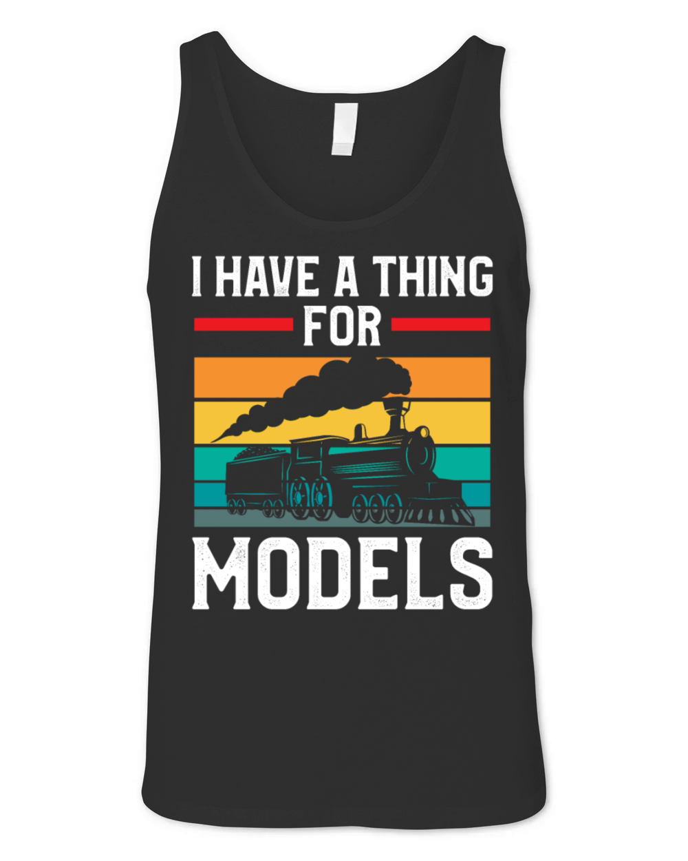 Model Train Collector Unisex Jersey Tank