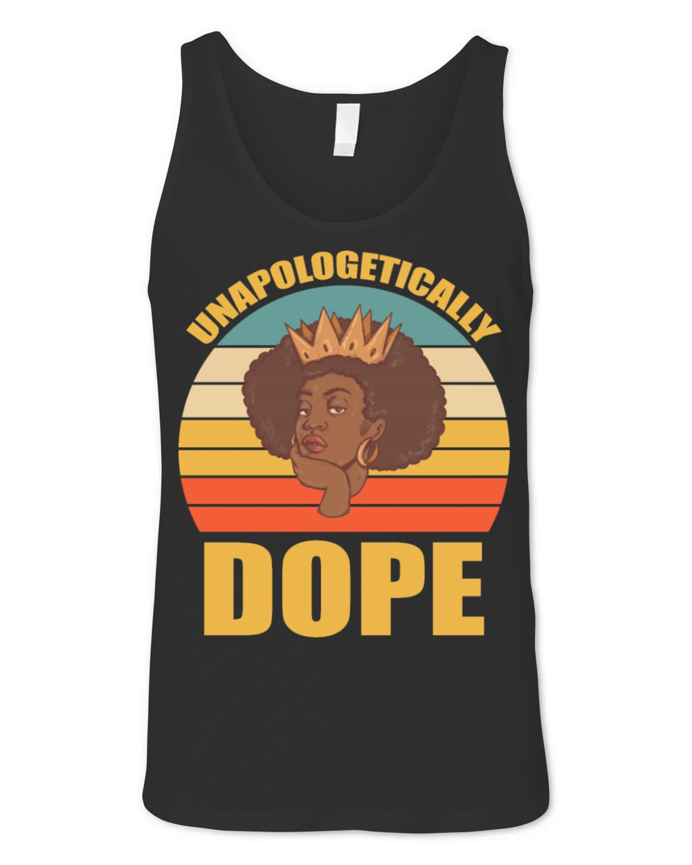 Unapologetically Dope Black history month Unisex Jersey Tank