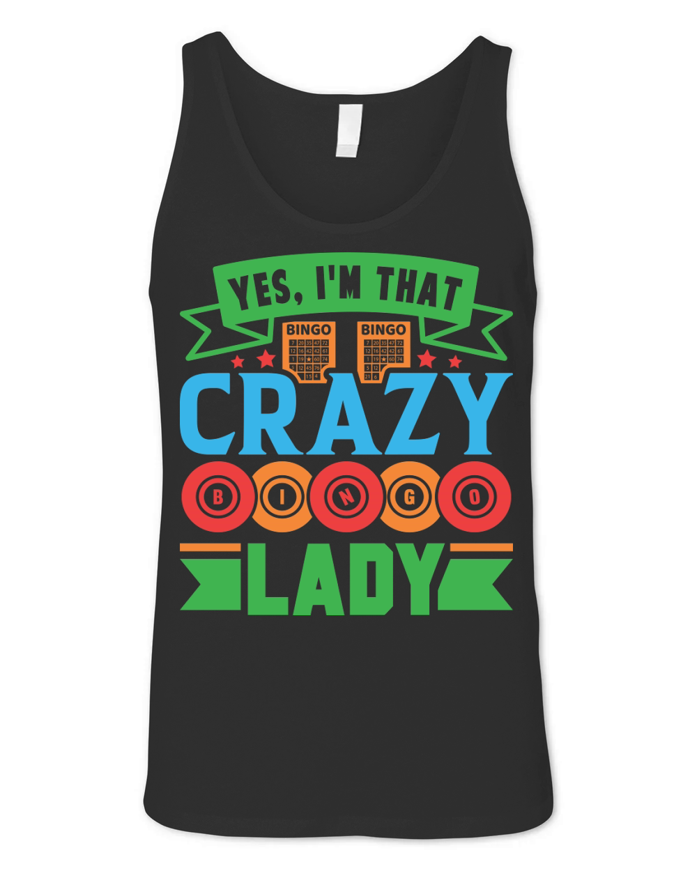 Yes, Im That Crazy Bingo Lady 06 Unisex Jersey Tank