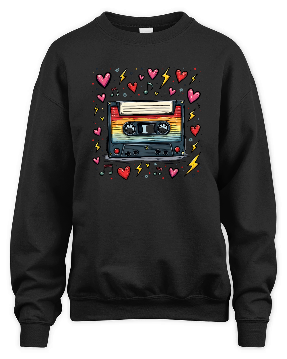 Vintage Cassette Tape Unisex Premium Crewneck Sweatshirt