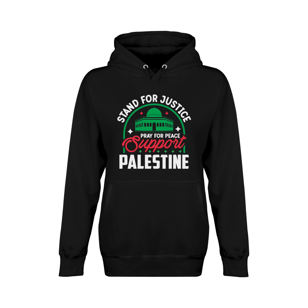 Stand For Justice Pray For Peace Support Palestine 04 Unisex Premium Pullover Hoodie