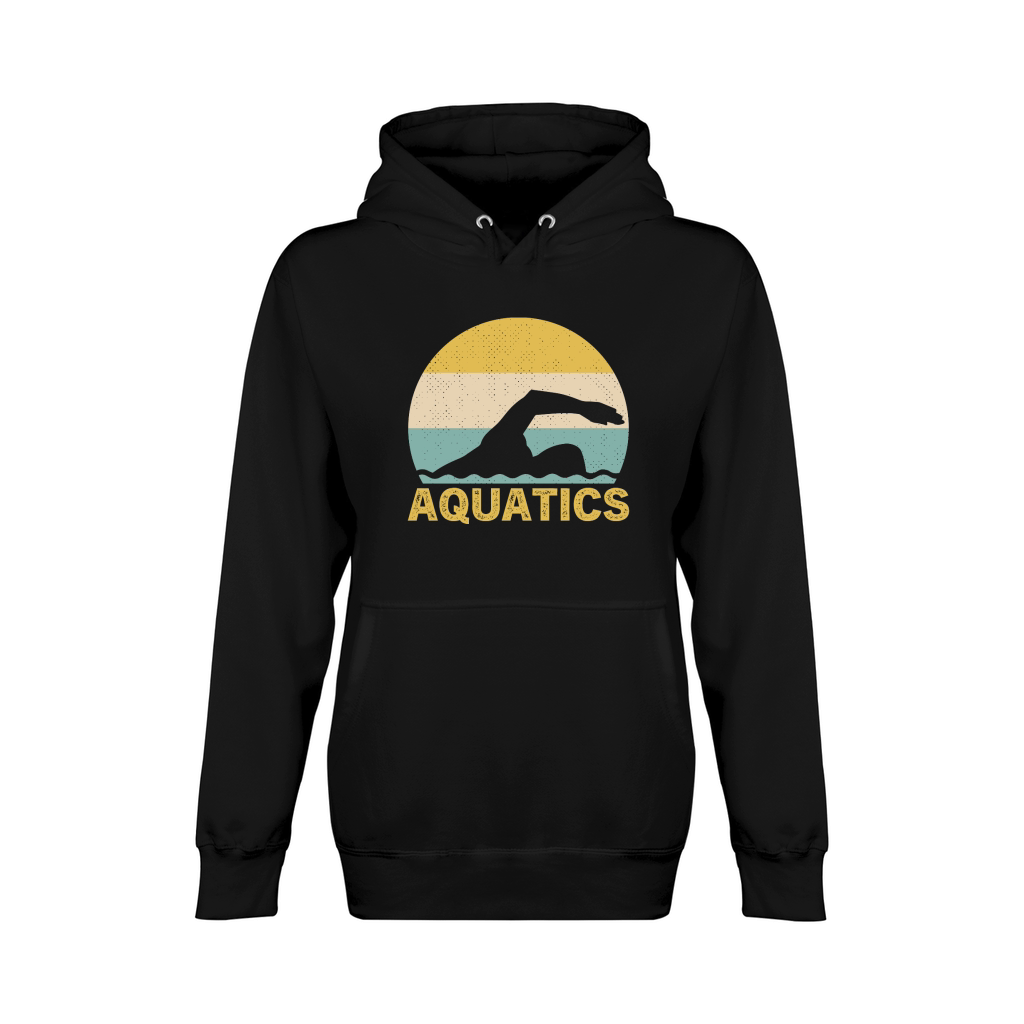 Sunset Aquatics Vintage Retro Unisex Premium Pullover Hoodie