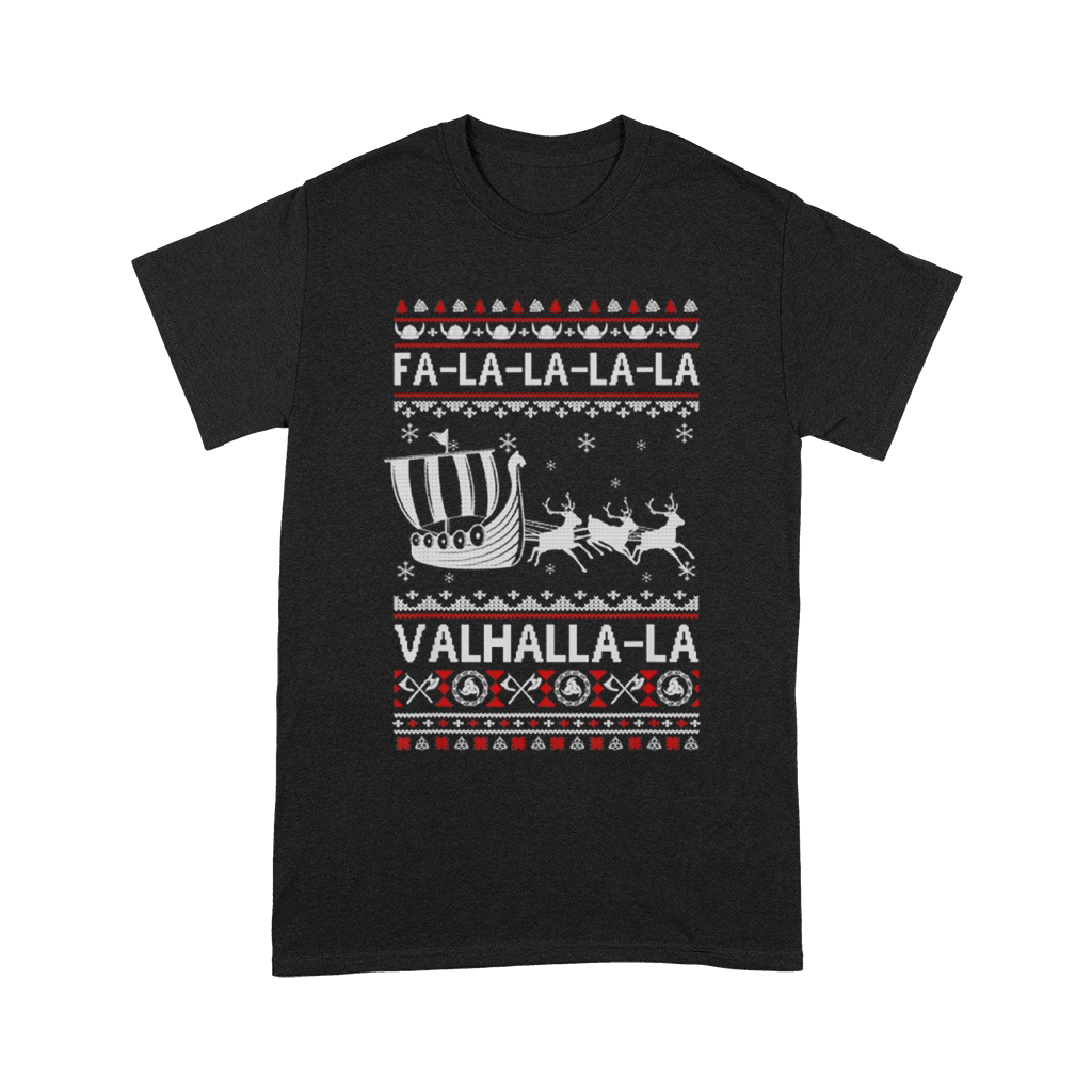 Awesome Fa La La Valhalla Viking Ship Ugly Christmas Unisex T-Shirt