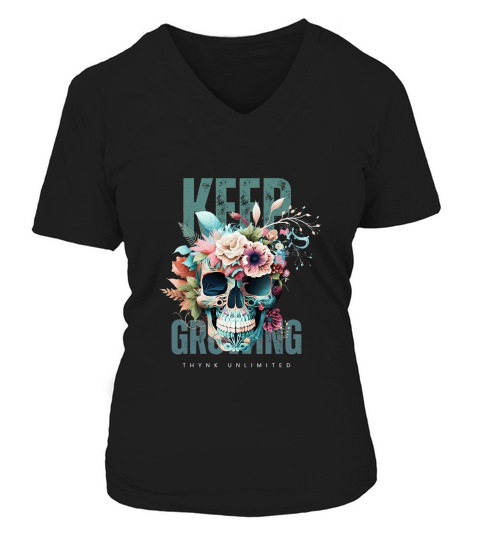 keep growing 03 V-neck T-Shirt Woman