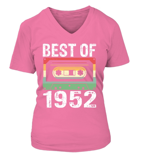 Vintage Best of 1952 Birthday V-neck T-Shirt Woman
