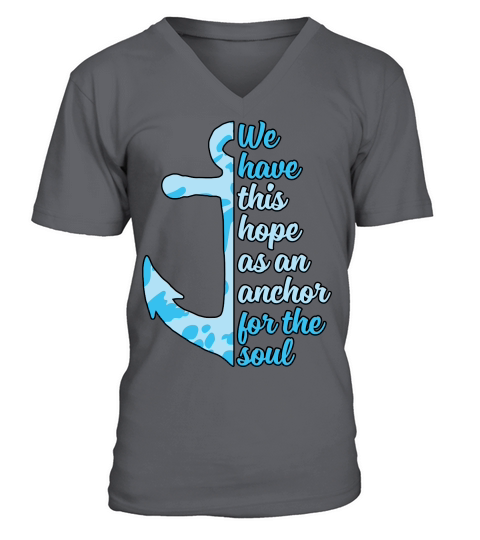Christian Anchor For Soul Hope V-Neck T-shirt