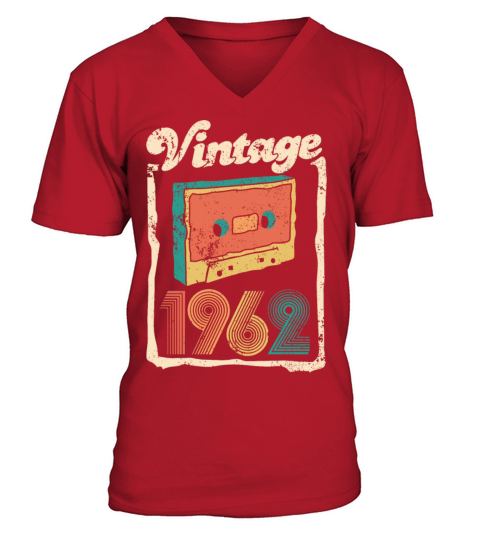 Vintage 1962 - 60 years old - 60th birthday gift V-Neck T-shirt