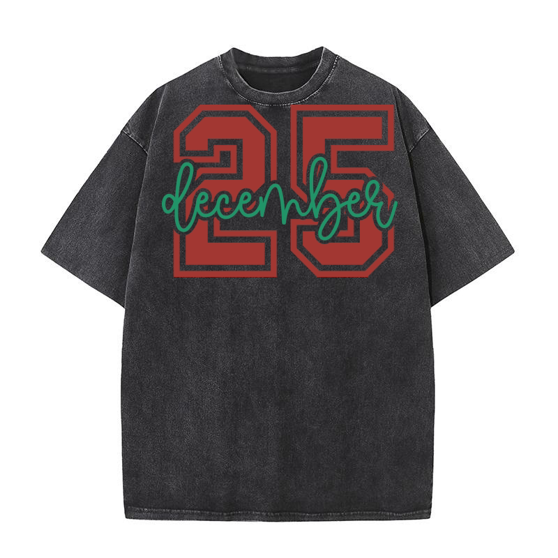 25 December Washed T-Shirt