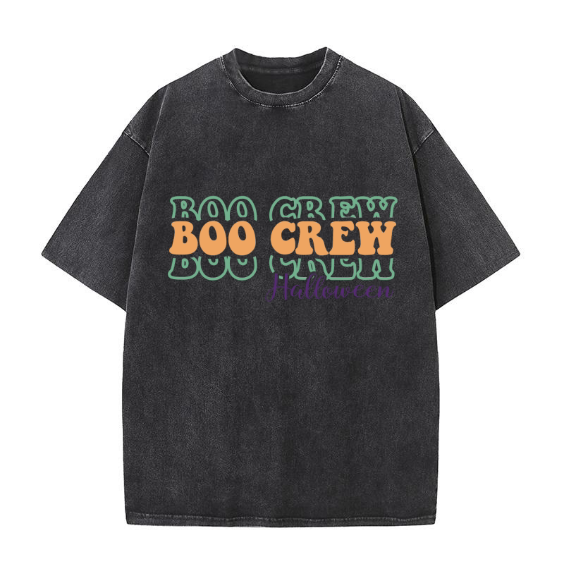 Boo Crew Halloween Washed T-Shirt