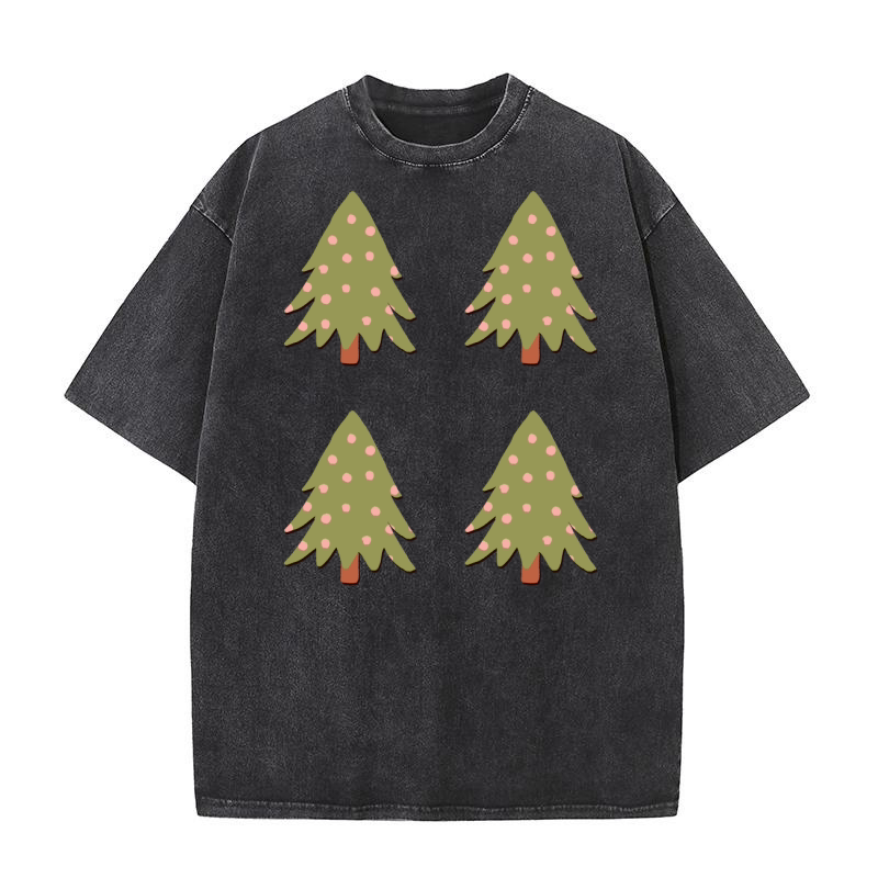 Christmas Tree (2) 4 Washed T-Shirt