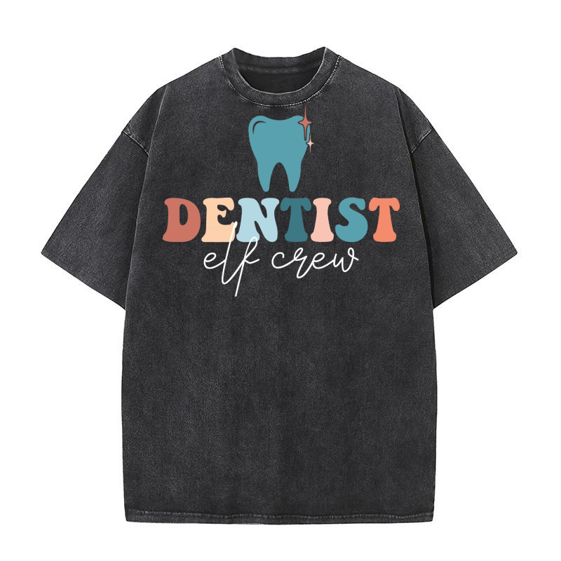 Dentist ELF Crew Washed T-Shirt