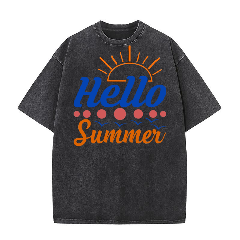 Hello summer 2 Washed T-Shirt