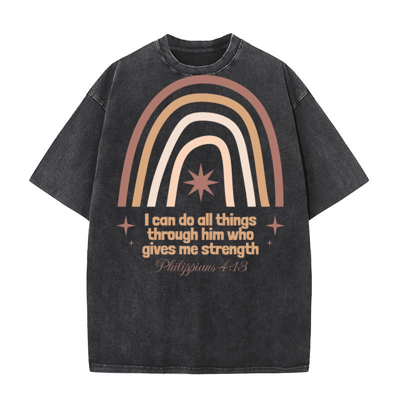 I Can Do All Things Washed T-Shirt