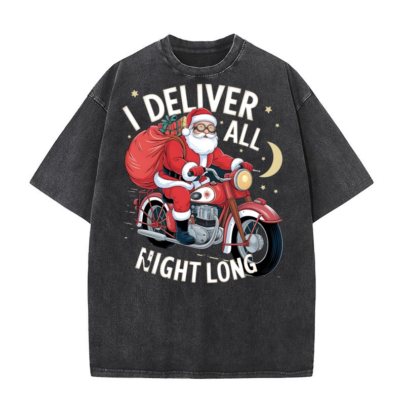 I deliver all night long Washed T-Shirt