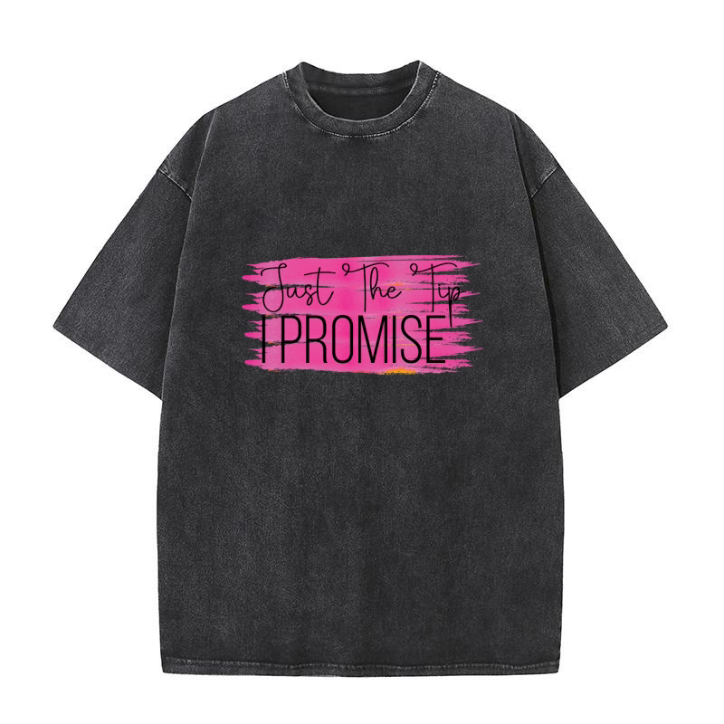 Just the tip I promise Washed T-Shirt