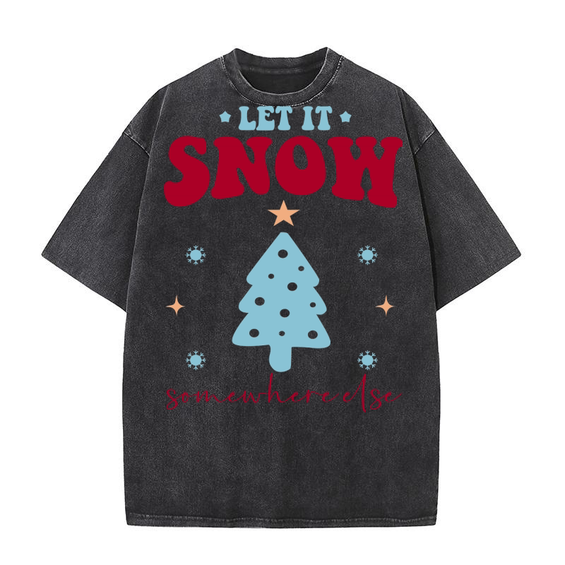 Let it snow 5 Washed T-Shirt