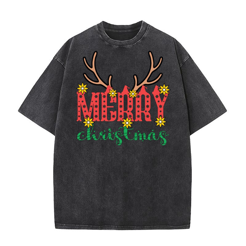Merry christmas 50 18 Washed T-Shirt