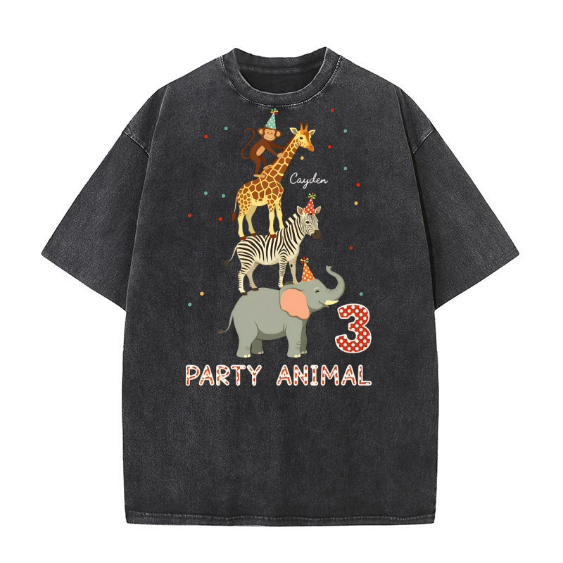 Party Animal 3 Washed T-Shirt